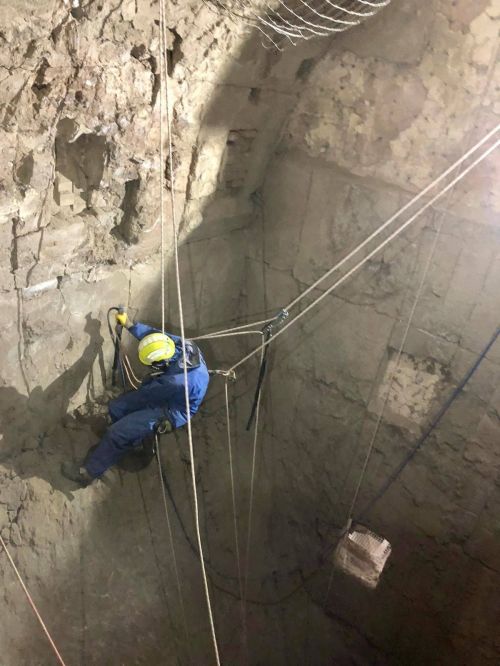 Sicherheitsberäumung Zementwerk Kalzinator 2 - SeilTechnik Ulm